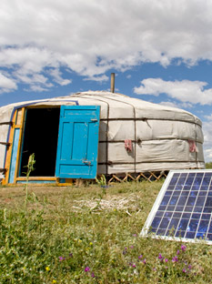 Yurt and Solor Panel