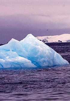 Photo of small melting glacier