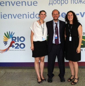 Andrea, Marcos, and Alyssa, part of CIEL's delegation