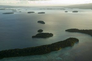 Aerial Marovo Lagoon, Solomon Islands UN photo