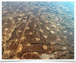 Fracking in Wyoming, USA. Photo via The Equation.