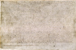 Magna Carta of 1215, Uploaded by Earthsound via Wikimedia Commons